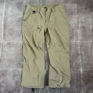 Men's Spyder Seventy Insulated Technical Desert Taupe Ski Snowboard Pants Sz 2XL
